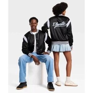 Black History Month Adult Size Large Satin Bomber Jacket Elevate